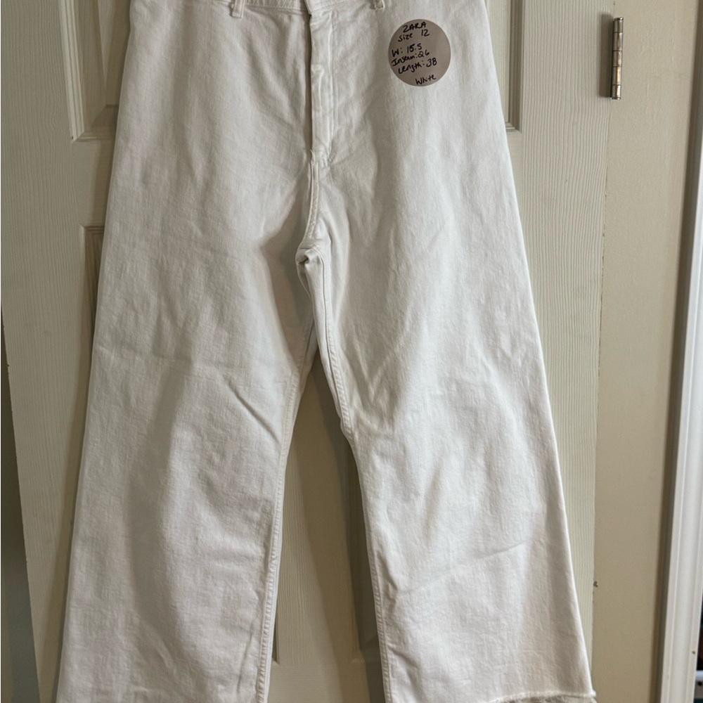 Zara Elegant White Trousers